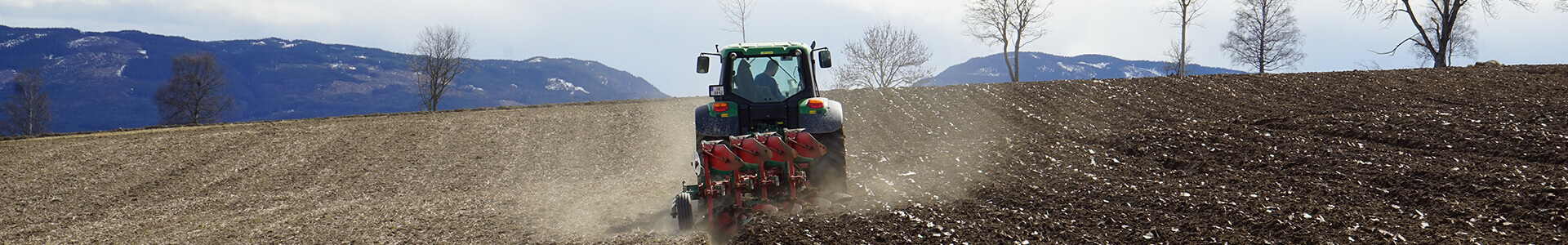 The picture of privacy shows a tractor on the filed